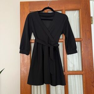Black Wrap Dress
